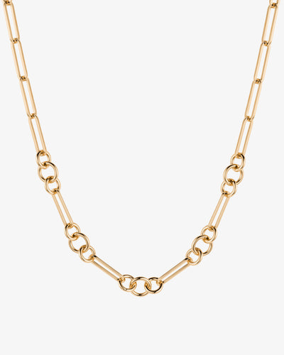 Long Link Charm Holder Necklace